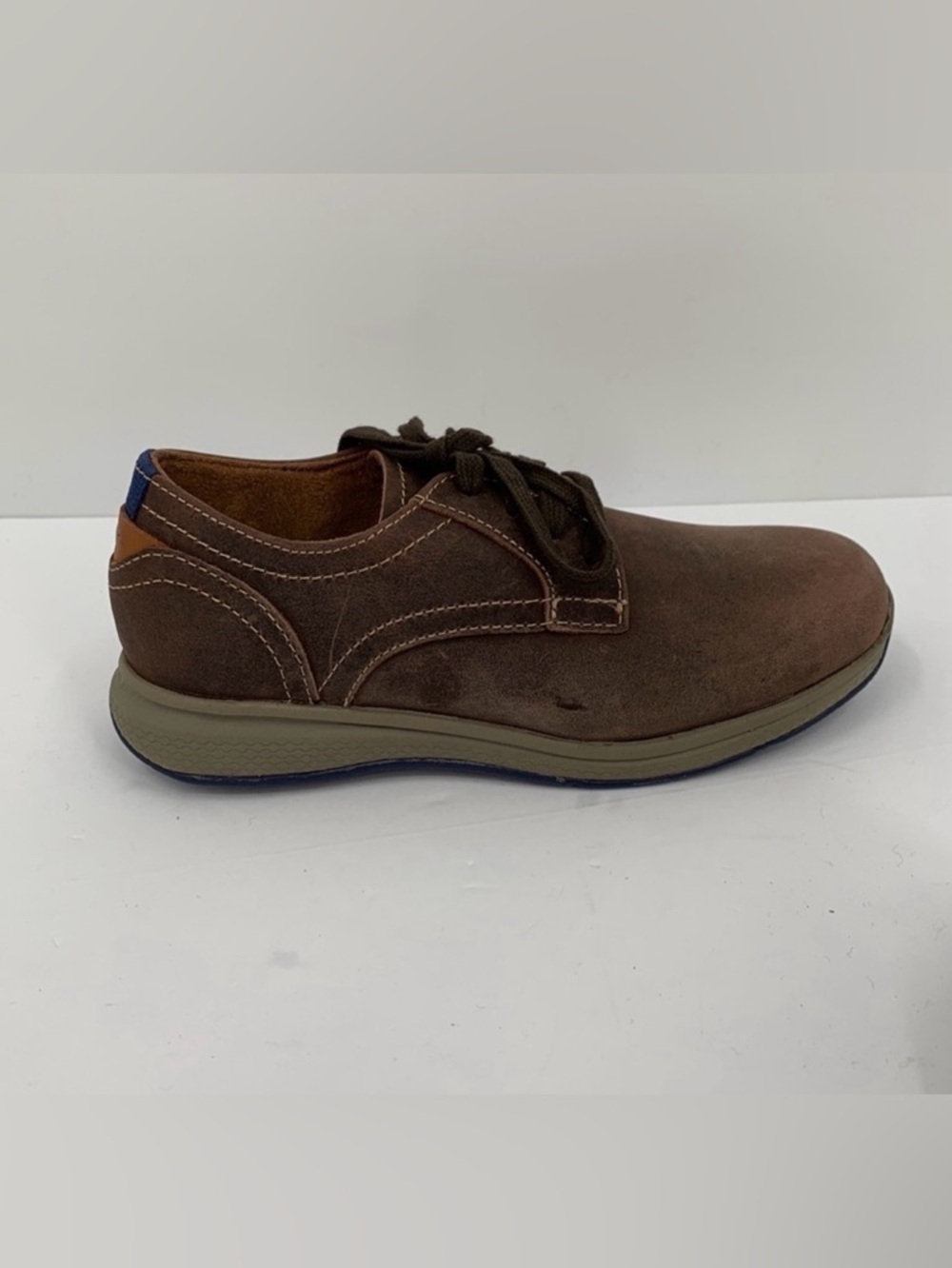 Florsheim Great Lakes Plain toe Oxford shoe brown leather lace up tie boys 1